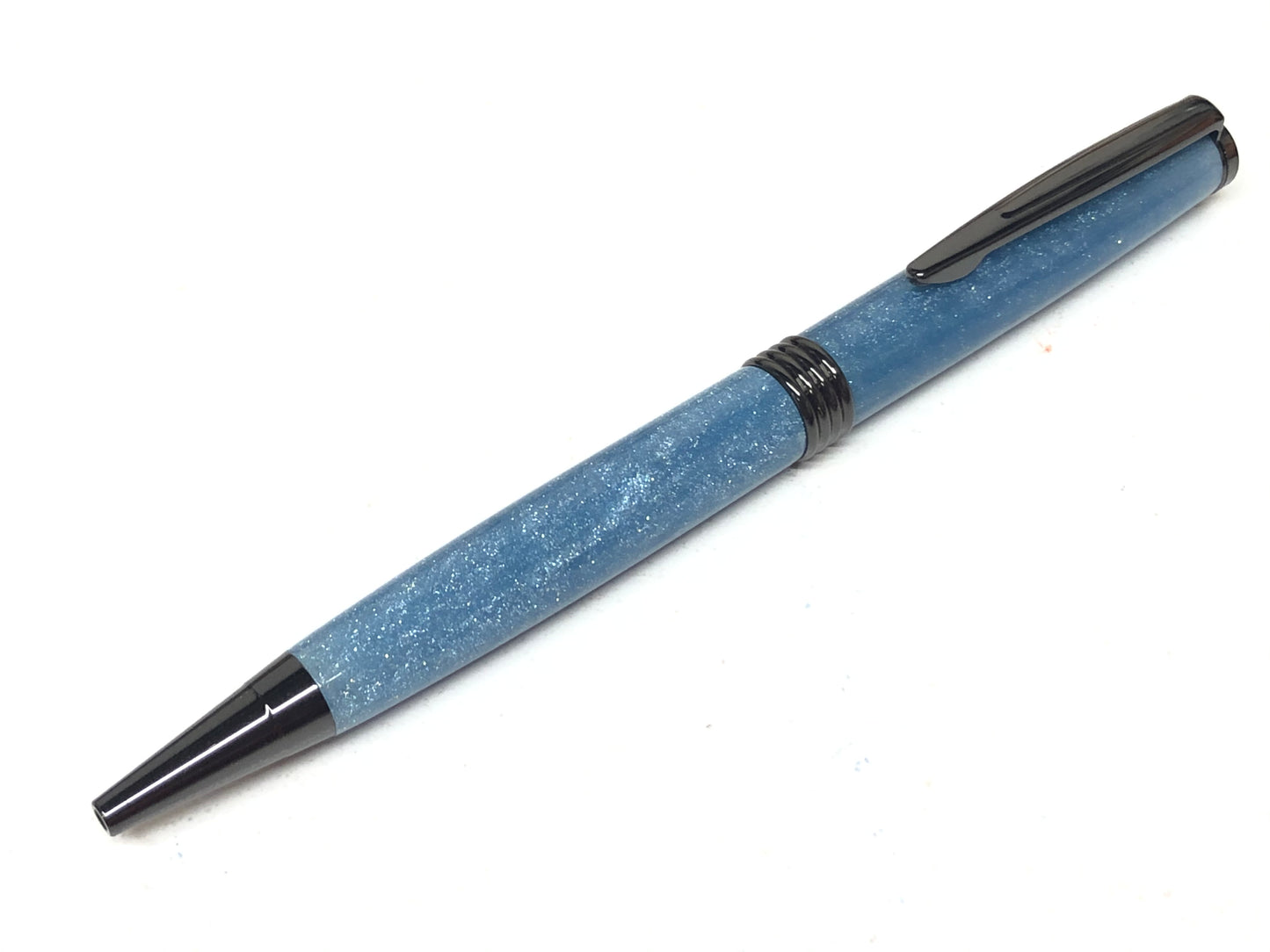 Trimline Ballpoint / Gunmetal - DiamondCast Light Blue