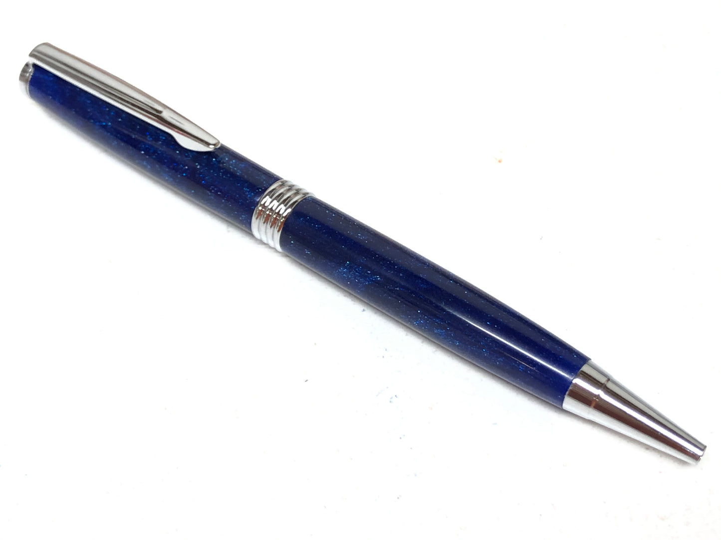 Trimline Ballpoint / Chrome - DiamondCast Blue