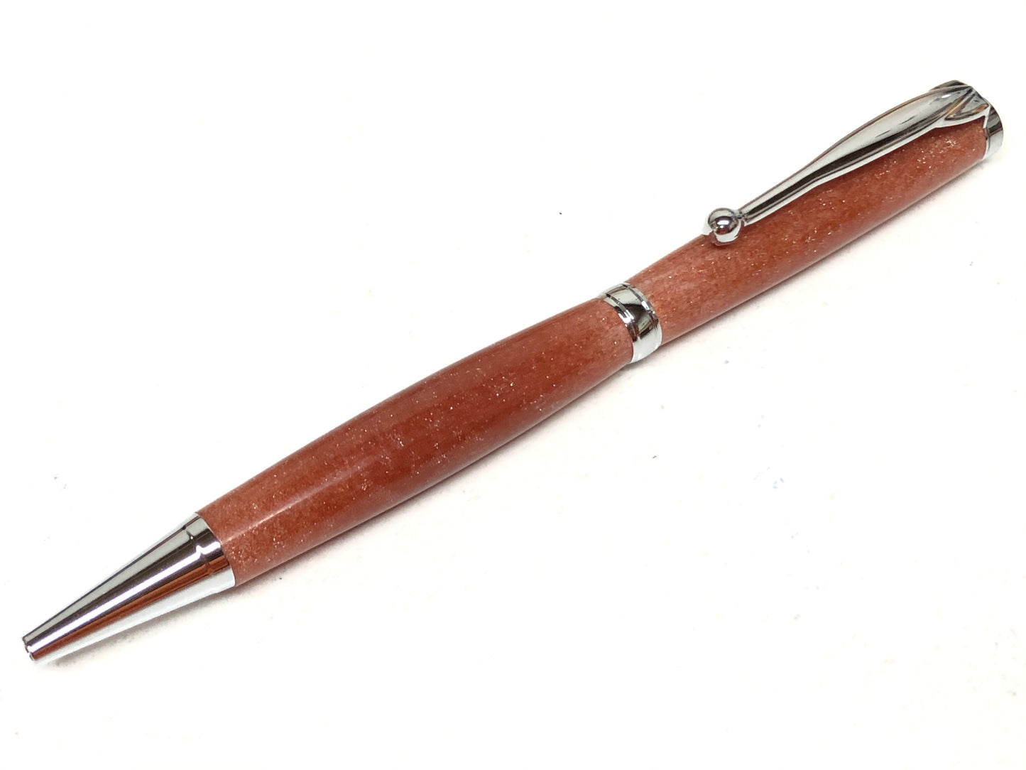Slim Ballpoint / Chrome - DiamondCast Copper