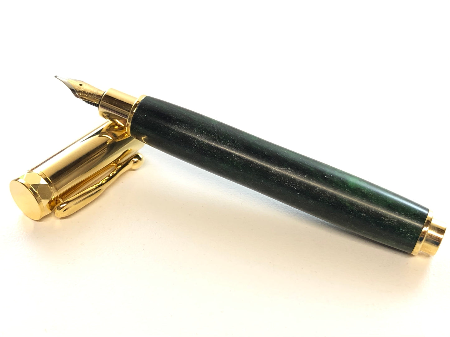 Zen II Fountain / Gold - DiamondCast Custom Green and Black