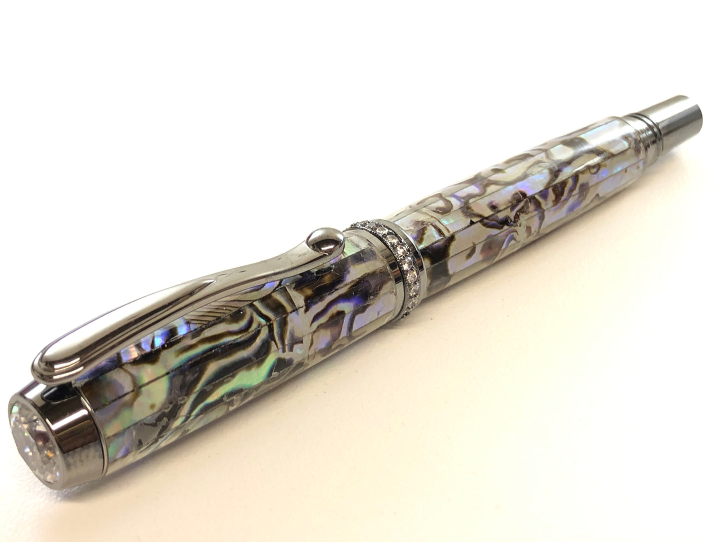 Venus Rollerball / Black Titanium - Silver Paua Abalone