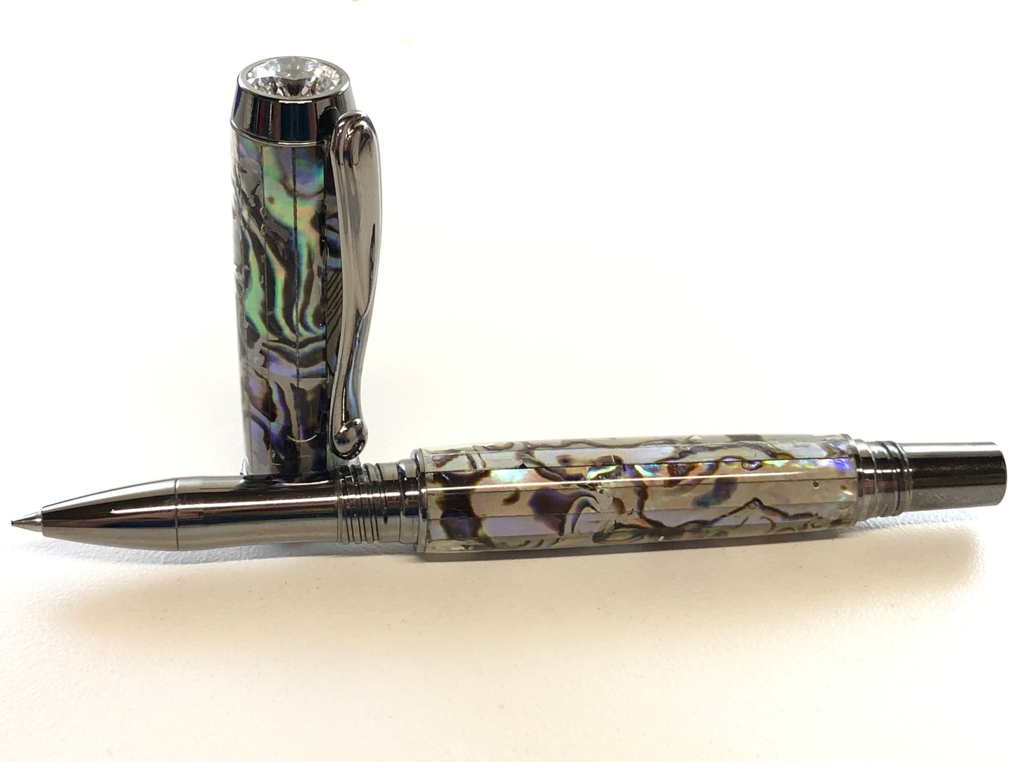 Venus Rollerball / Black Titanium - Silver Paua Abalone