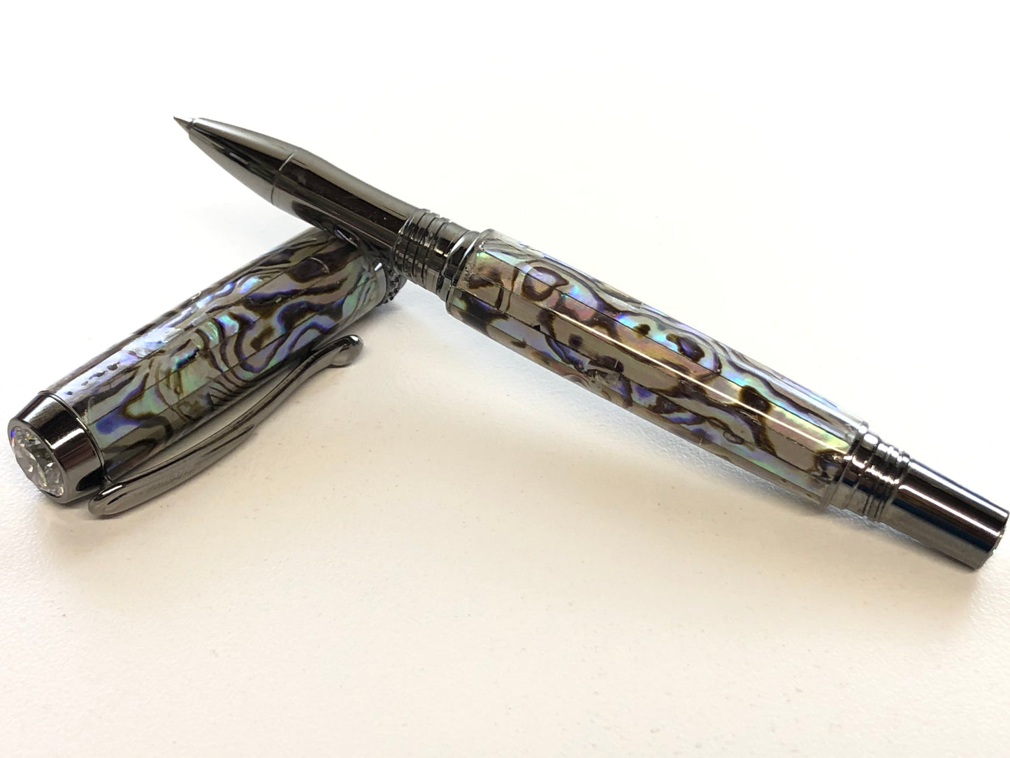 Venus Rollerball / Black Titanium - Silver Paua Abalone