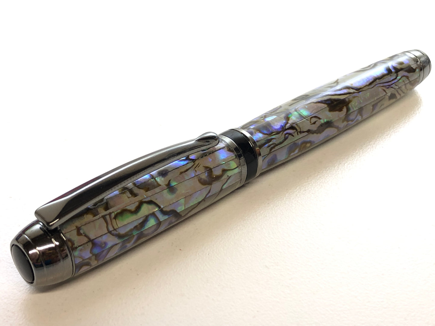 Mistral Rollerball / Black Titanium - Silver Paua Abalone