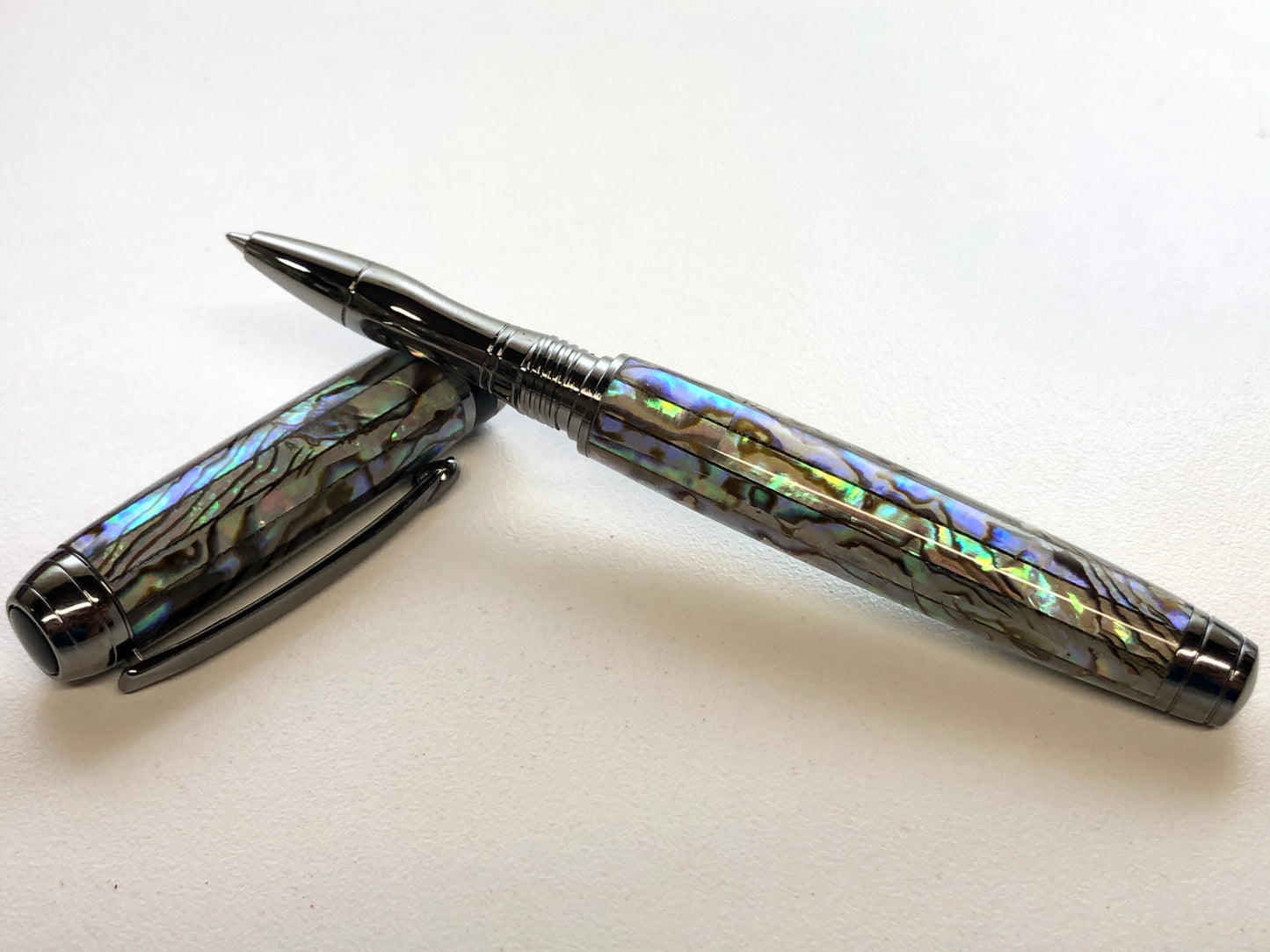 Mistral Rollerball / Black Titanium - Silver Paua Abalone