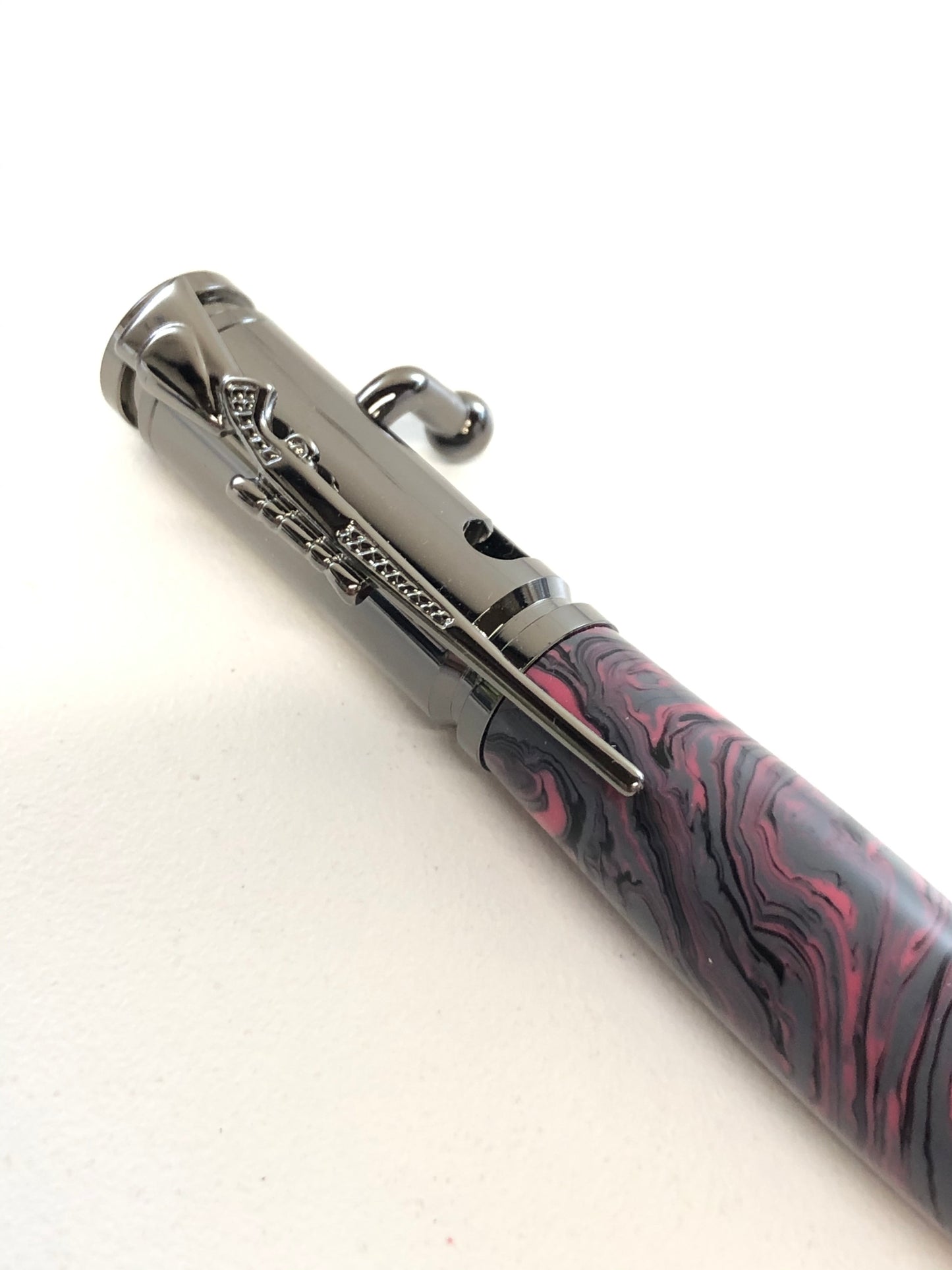 Bolt Action / Gunmetal - Resin / Pretty in Pink