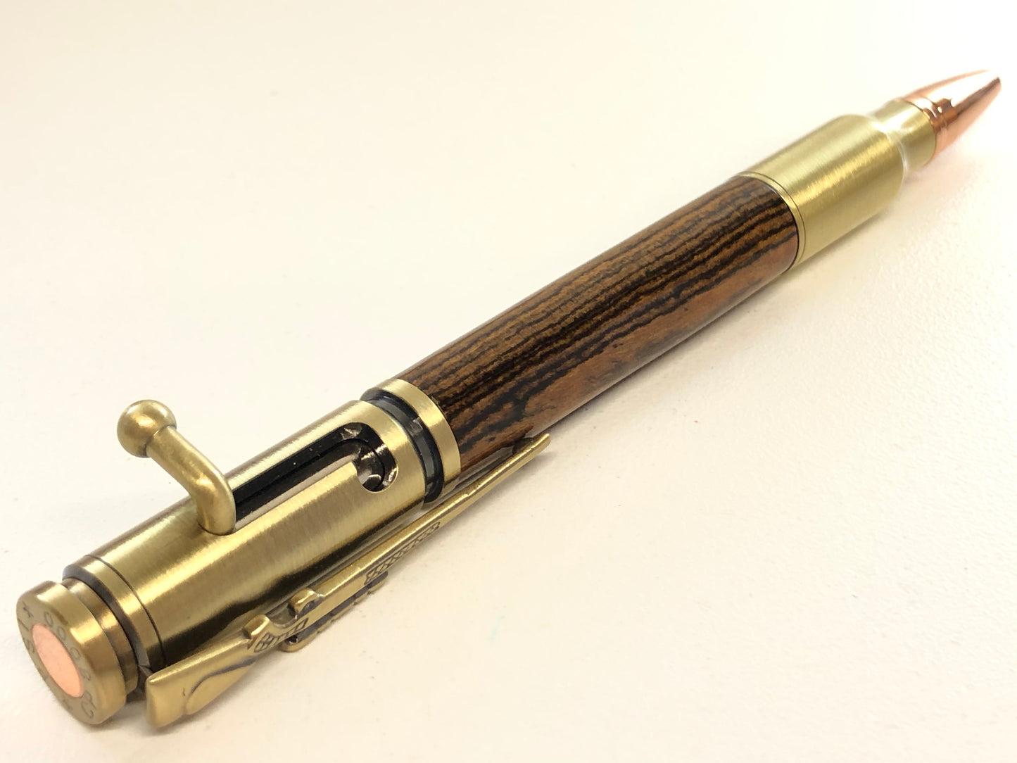 Bolt Action / Antique Brass - Wood / Bocote