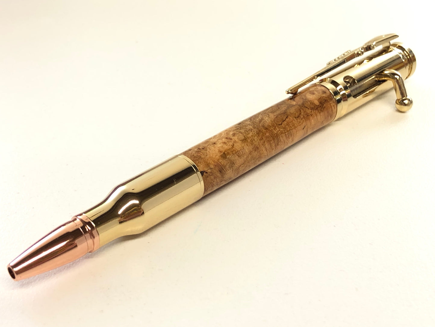 Bolt Action / Gold - Wood / Cherry Burl