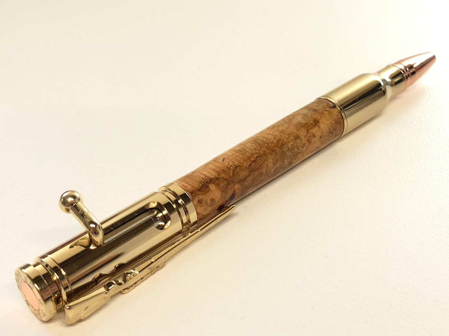 Bolt Action / Gold - Wood / Cherry Burl
