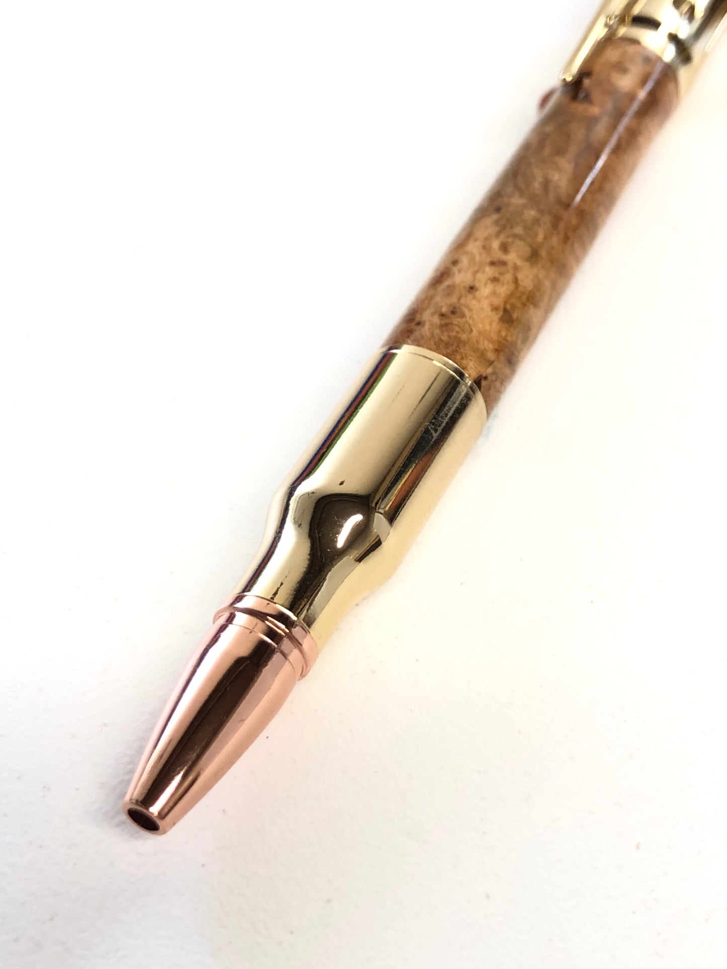Bolt Action / Gold - Wood / Cherry Burl