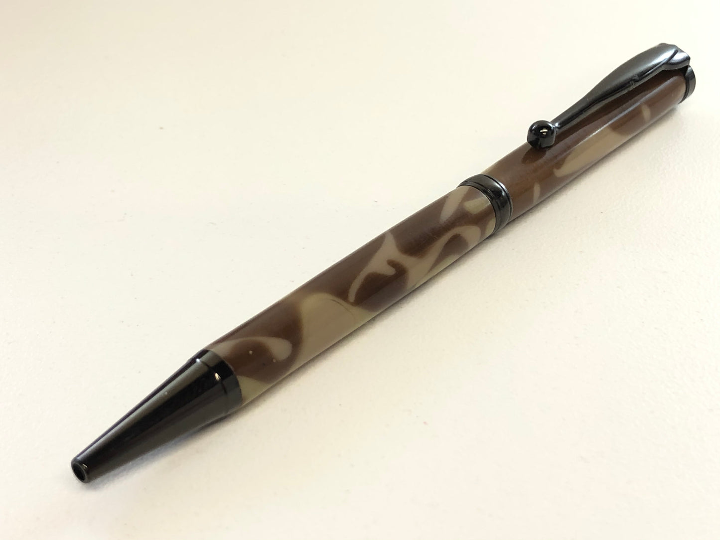 Slim Ballpoint / Gunmetal - Acrylic / Desert Camouflage