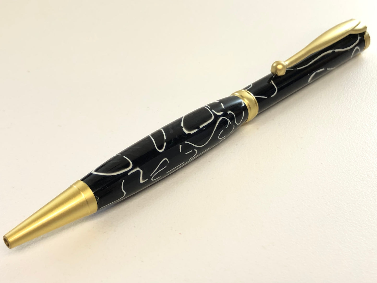 Slim Ballpoint / Satin Gold - Acrylic / Stargazer