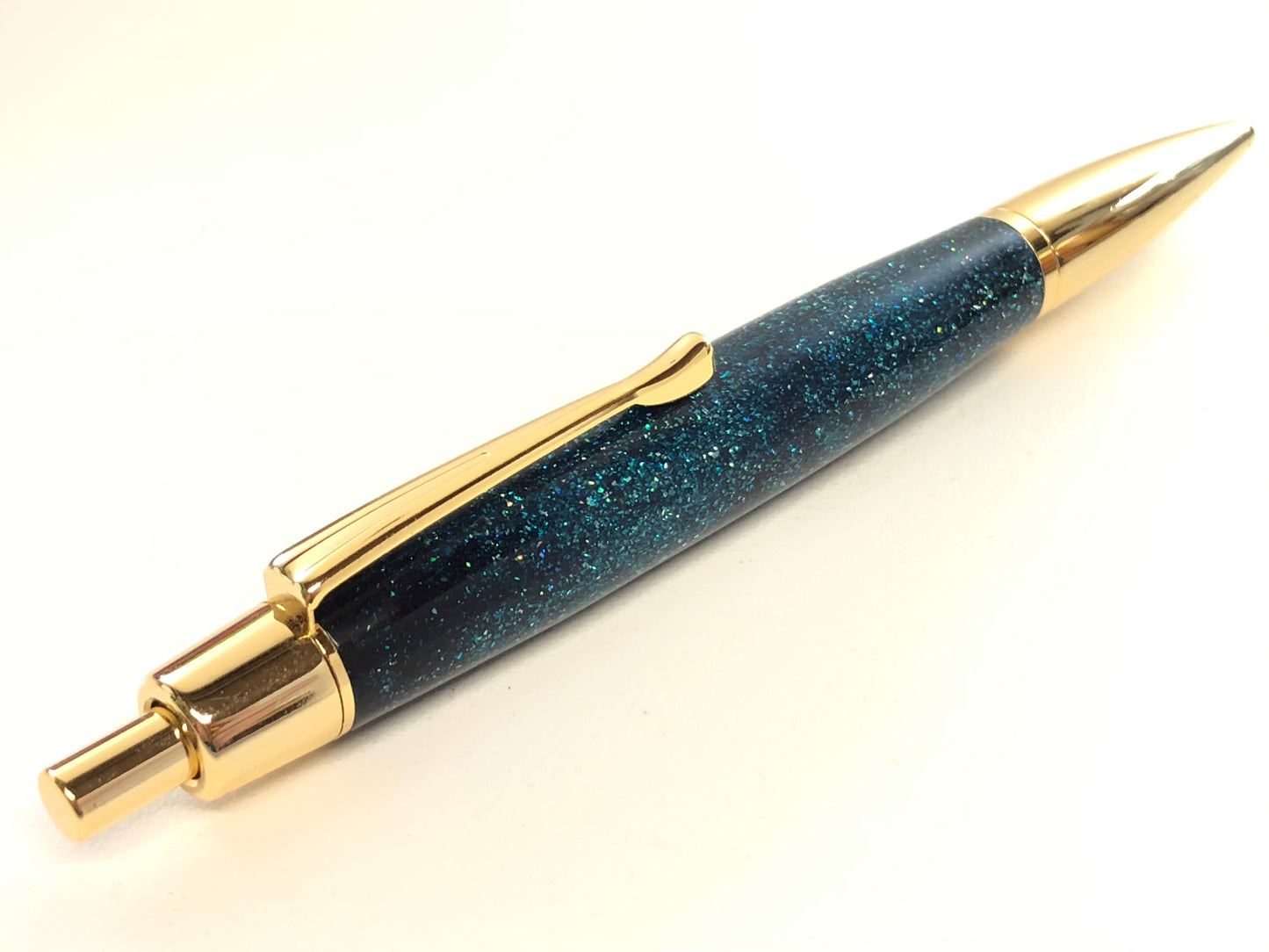 Athena Click / Gold - Resin / DiamondCast Green Radiance