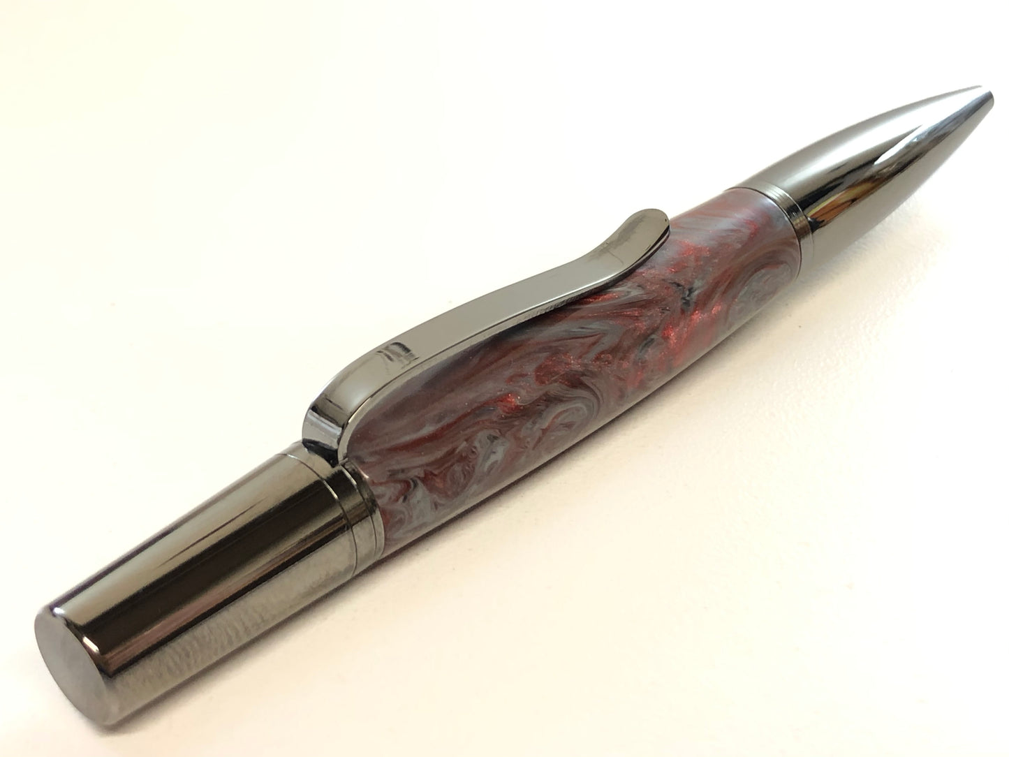 Ares / Black Titanium - Resin / Bloody Damascus