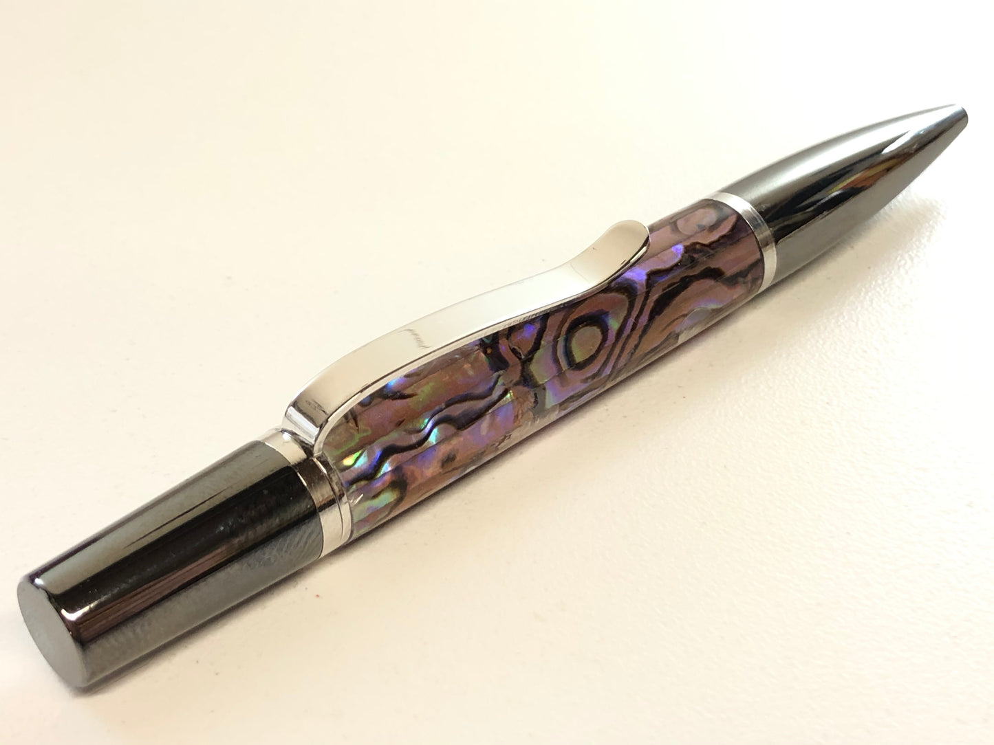 Ares / Black Titanium and Rhodium - Copper Paua Abalone