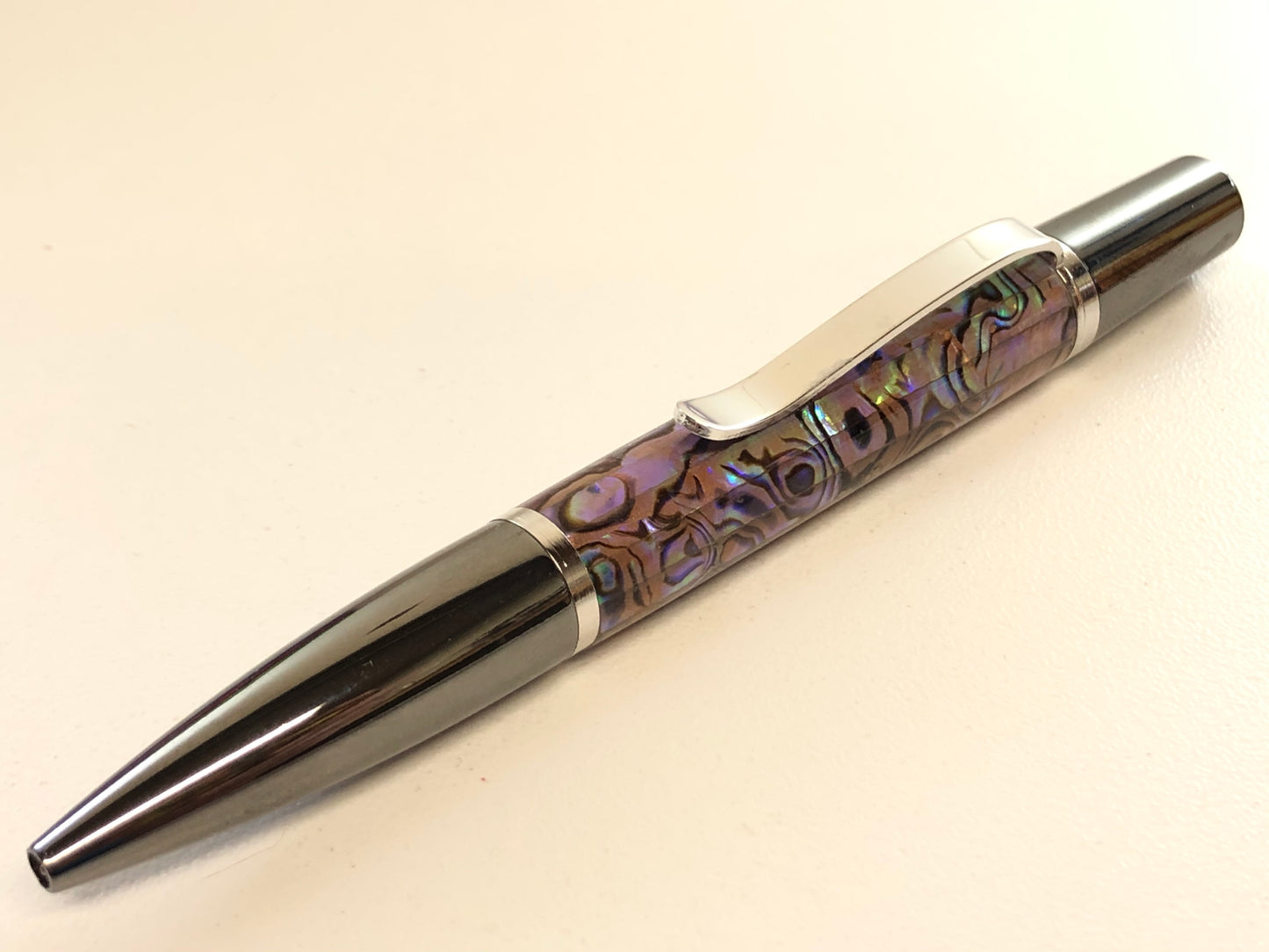 Ares / Black Titanium and Rhodium - Copper Paua Abalone