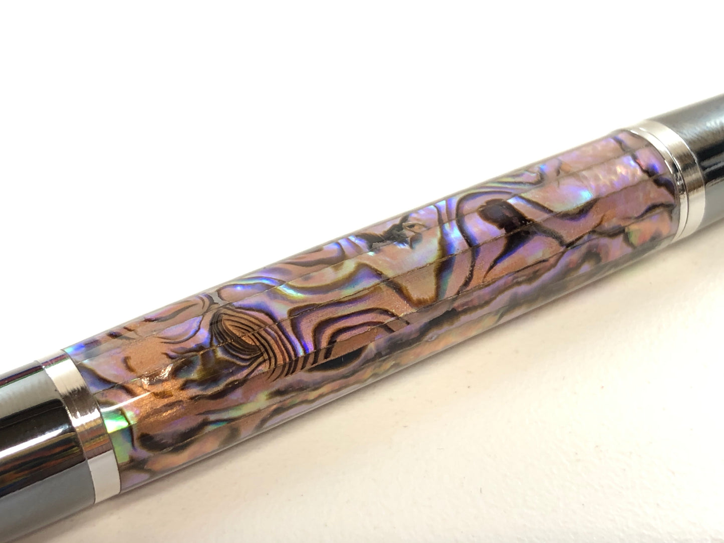 Ares / Black Titanium and Rhodium - Copper Paua Abalone
