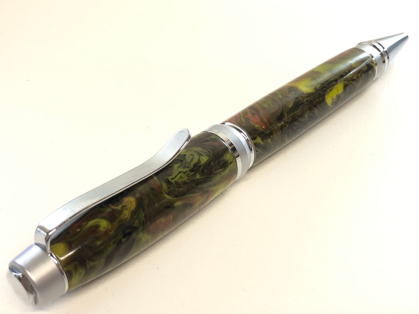 Cigar / Chrome and Satin Chrome - Resin / Candy Rain
