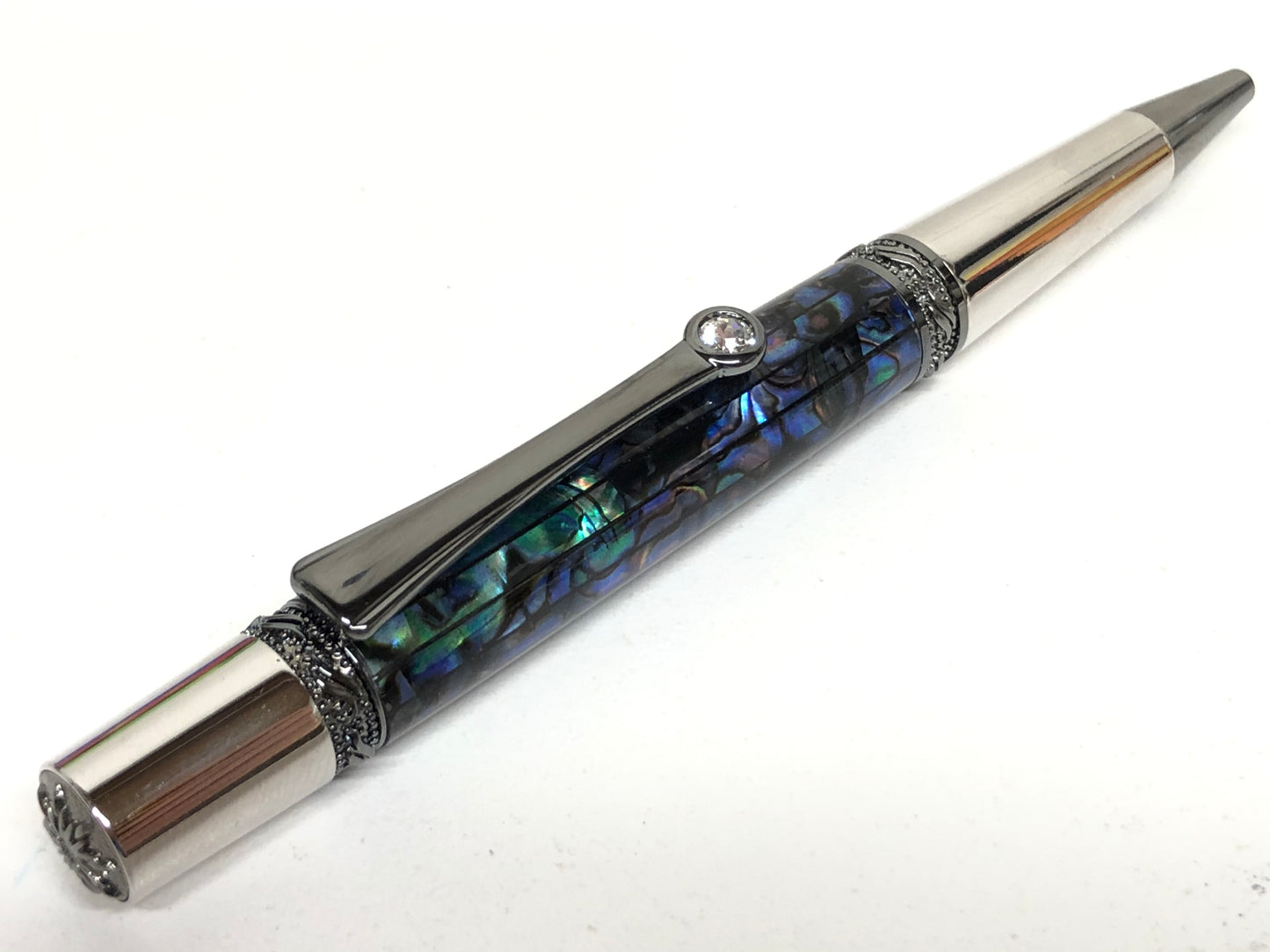 Major / Rhodium and Black Titanium - Natural Paua Abalone