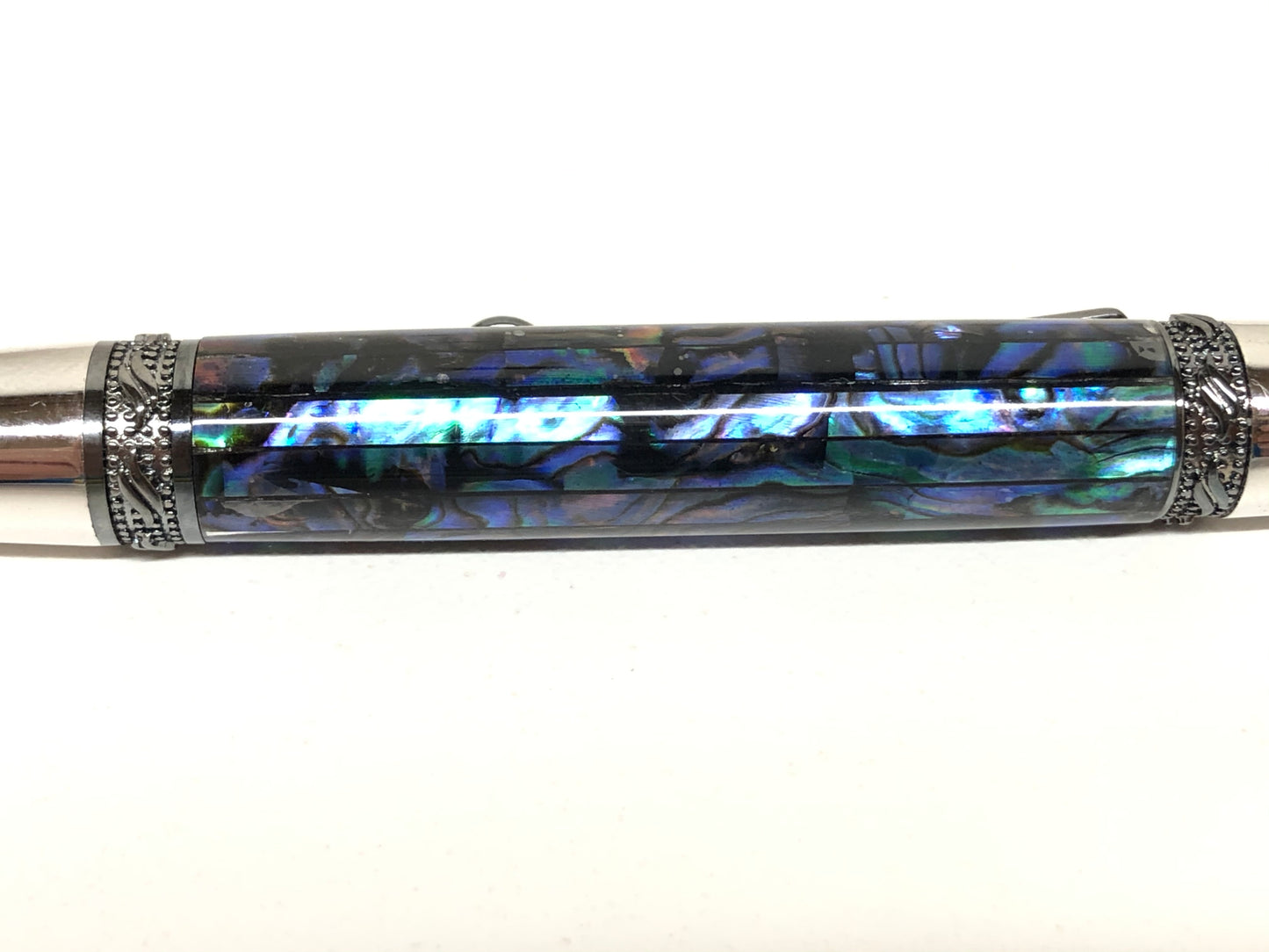 Major / Rhodium and Black Titanium - Natural Paua Abalone