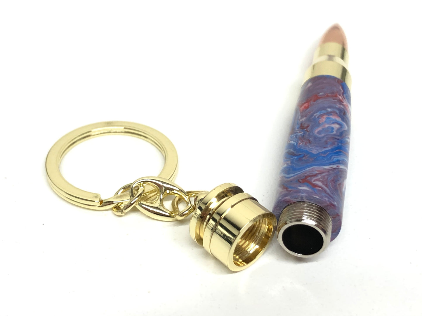 Bullet Key Chain / Gold - Resin / Patriot