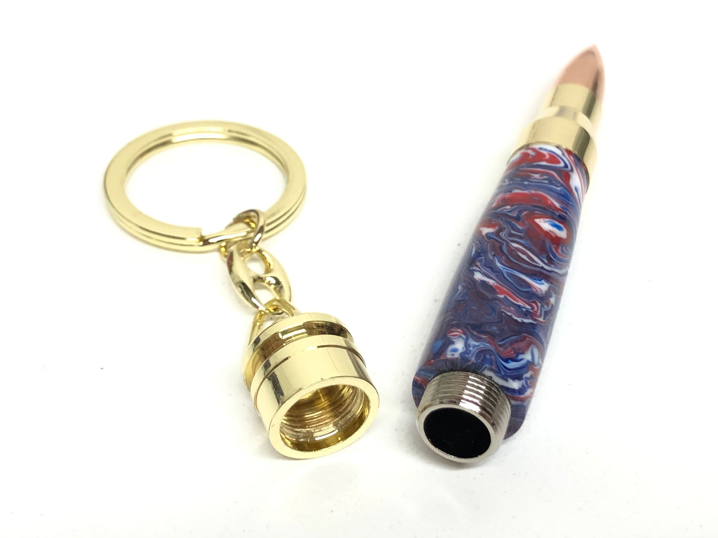Bullet Key Chain / Gold - Resin / Independence Day