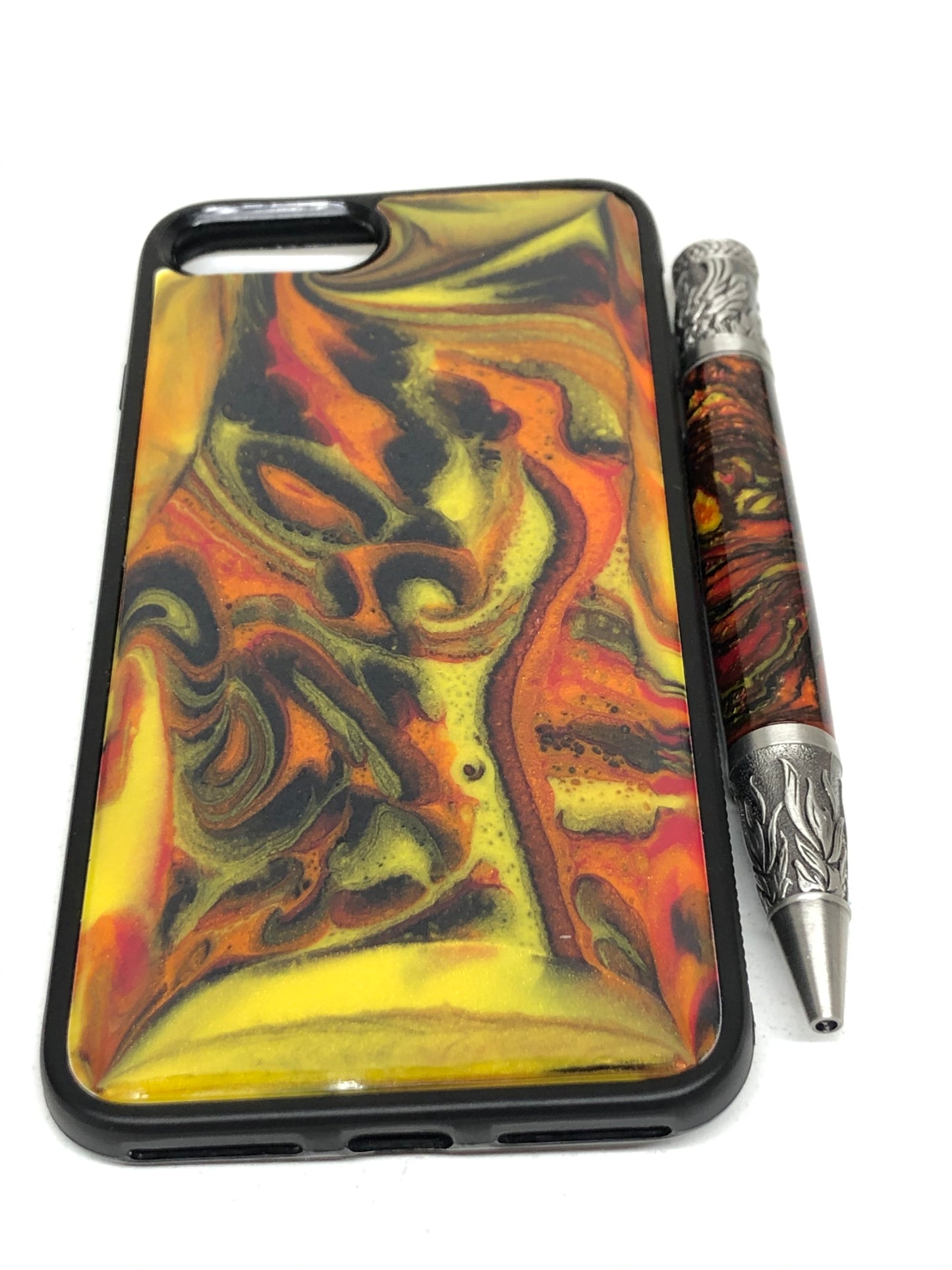 iPhone 7/8 Plus Phone Case - "Scorched" Resin