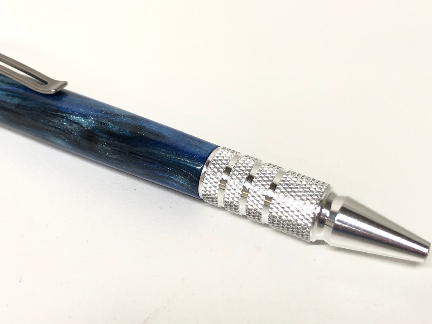 Click EDC / Aluminum - Resin / DiamondCast Blue and Black