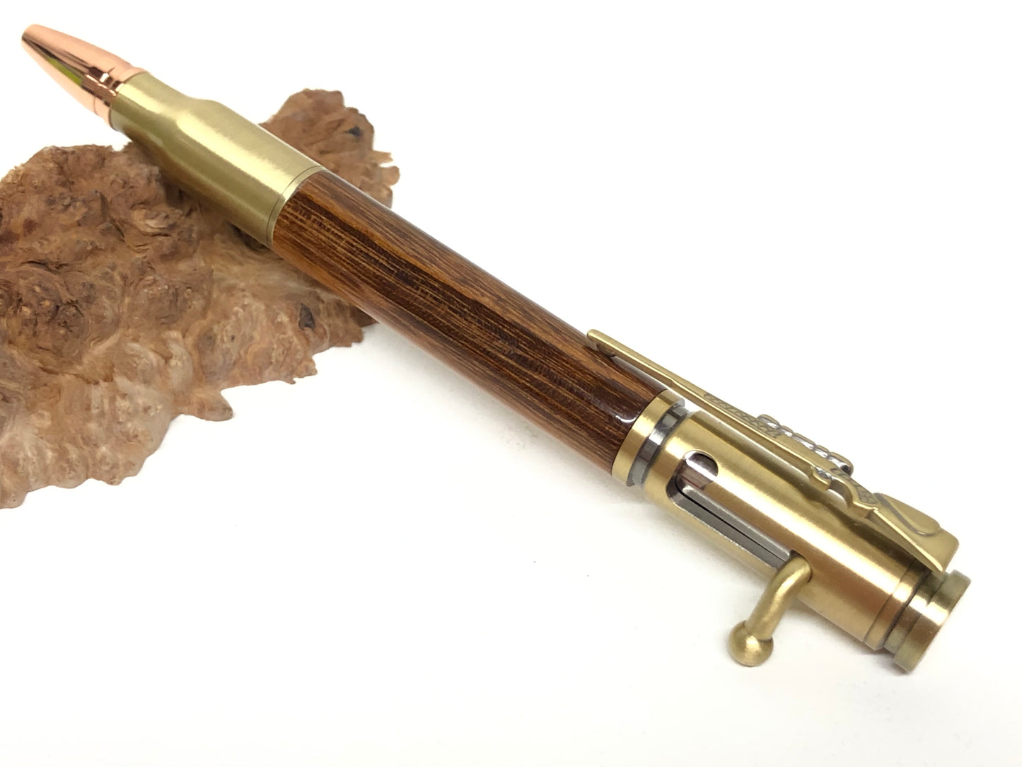 Bolt Action / Antique Brass - Wood / Jobillo (Tigerwood)