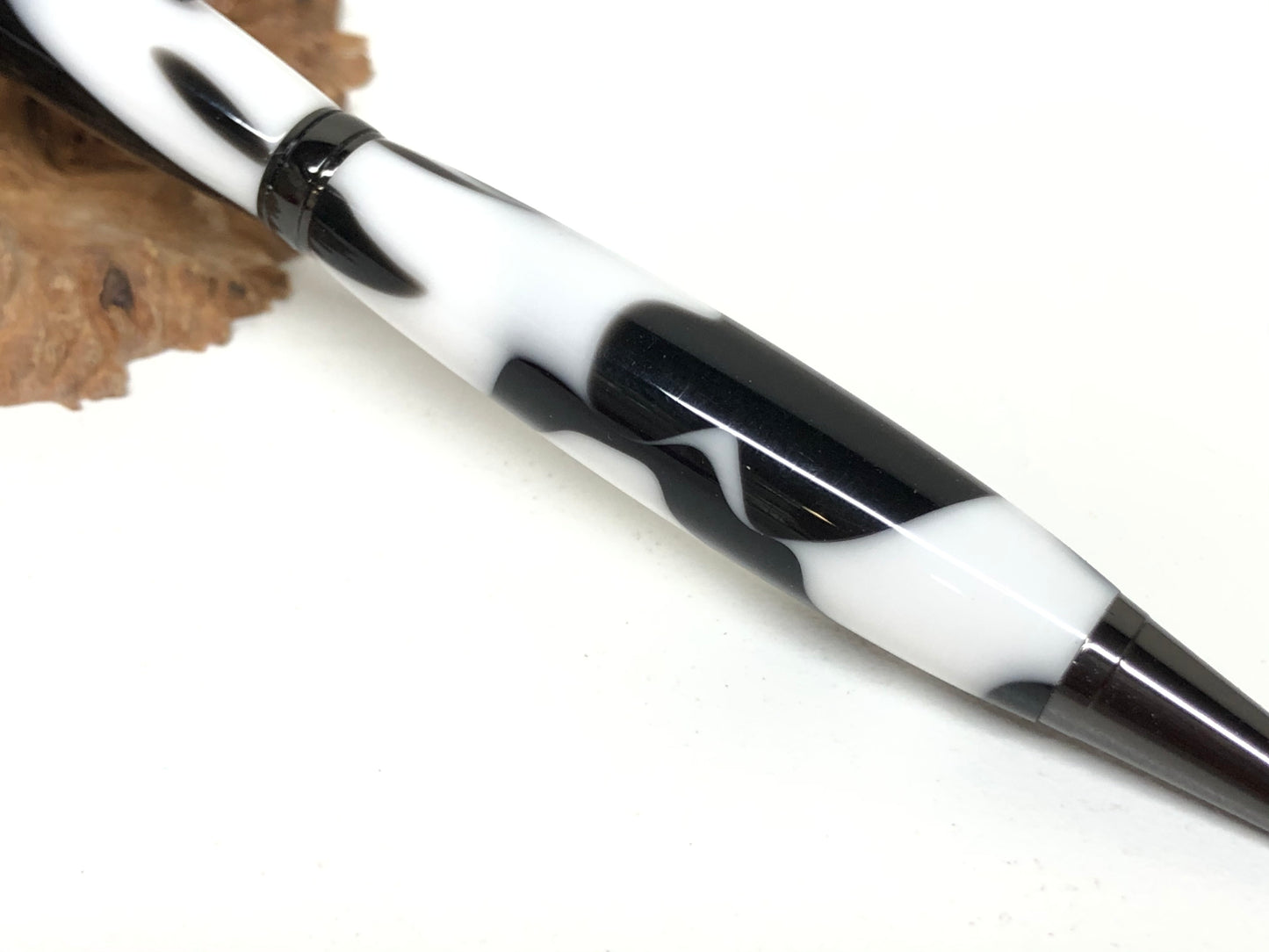 Slim Ballpoint / Gunmetal - Acrylic / Moonstone