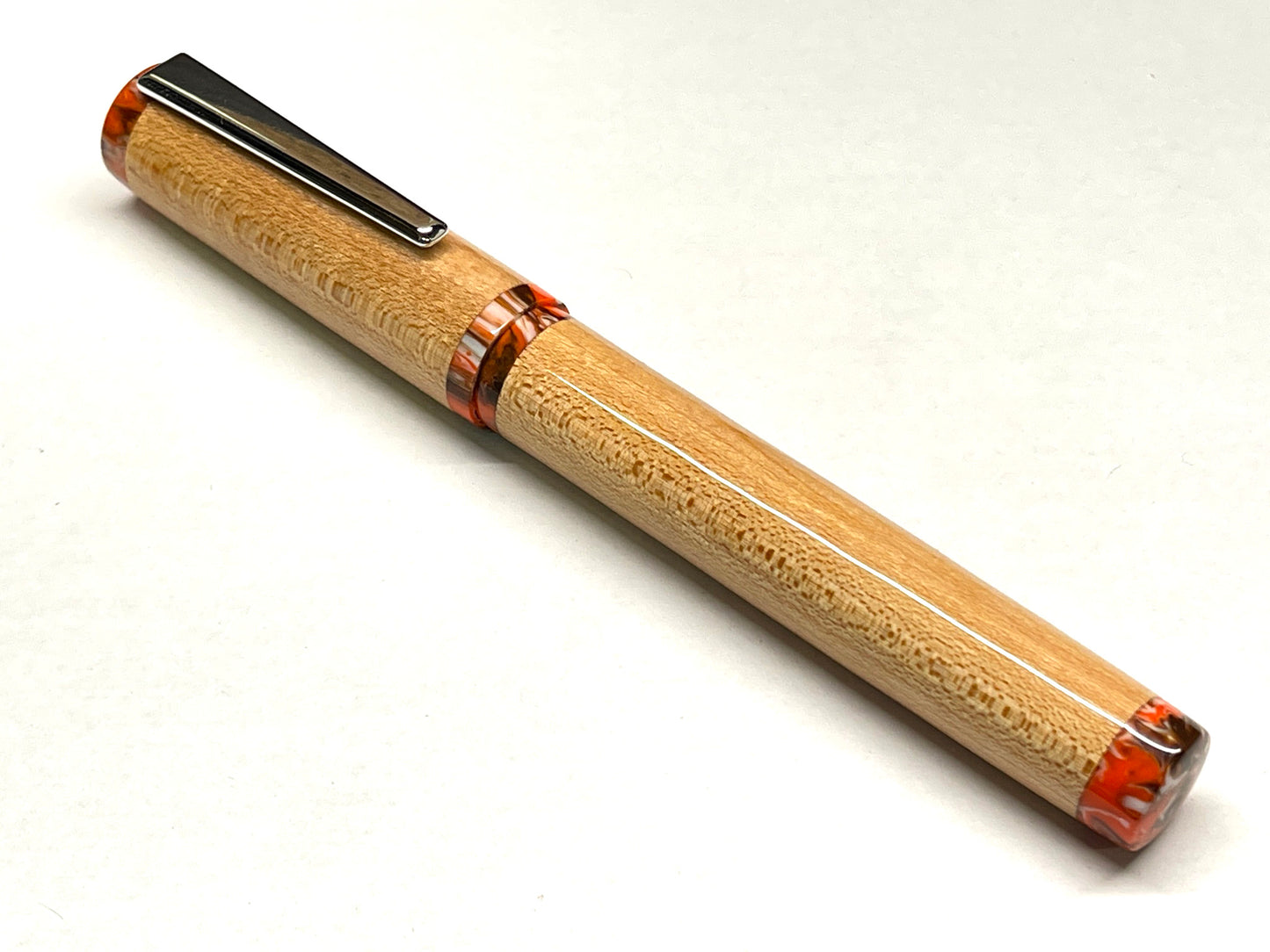 Custom Fountain Pen - Cleveland Stadium Wood with COA