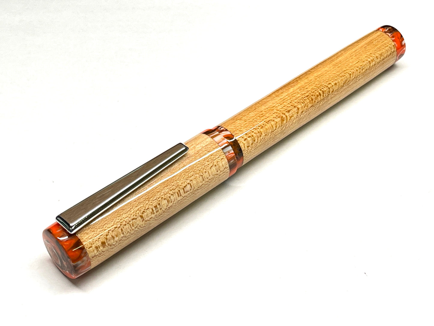 Custom Fountain Pen - Cleveland Stadium Wood with COA