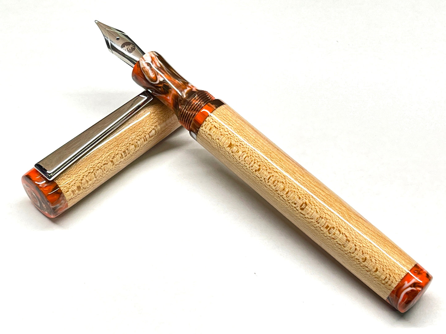 Custom Fountain Pen - Cleveland Stadium Wood with COA