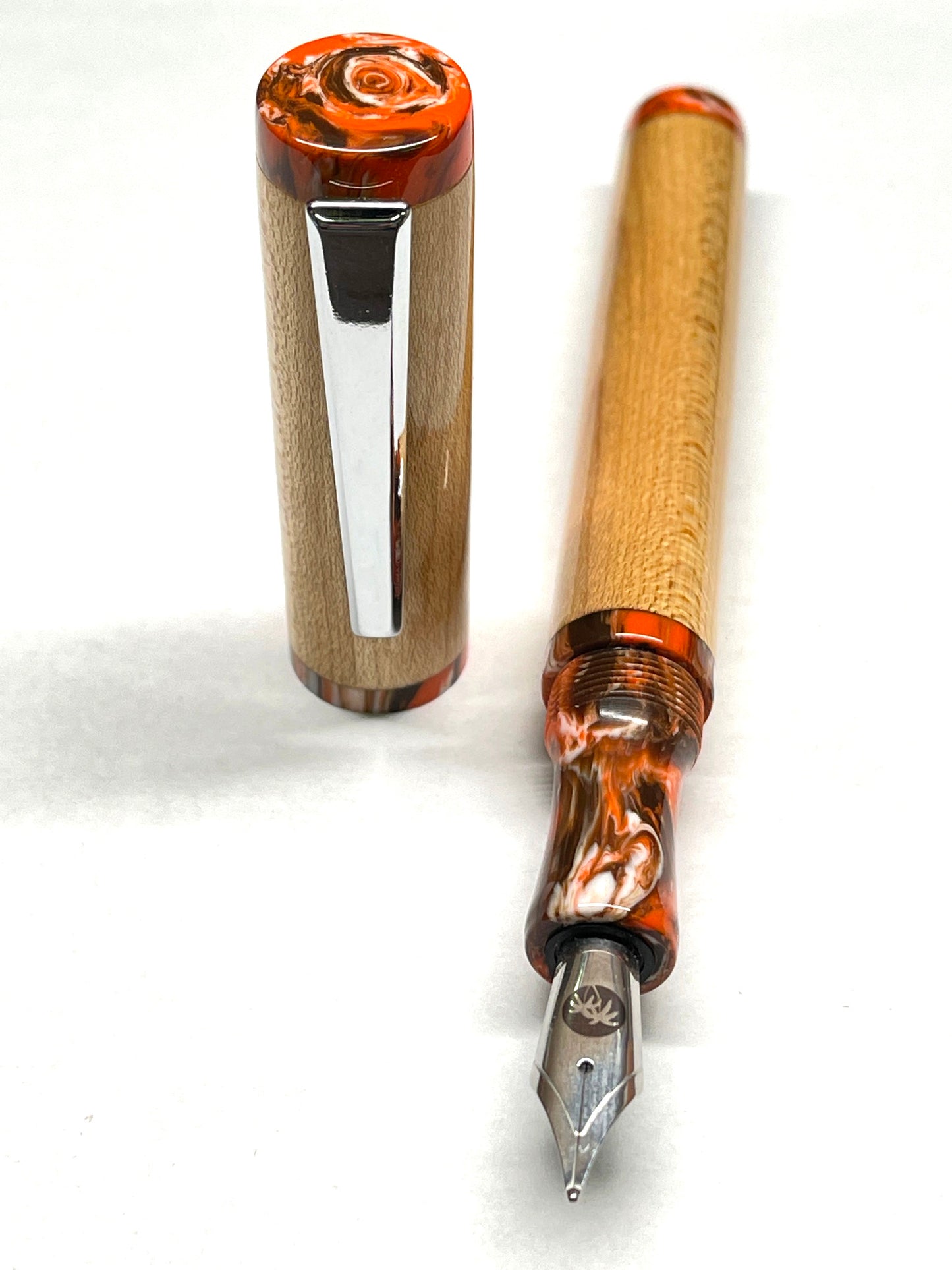 Custom Fountain Pen - Cleveland Stadium Wood with COA