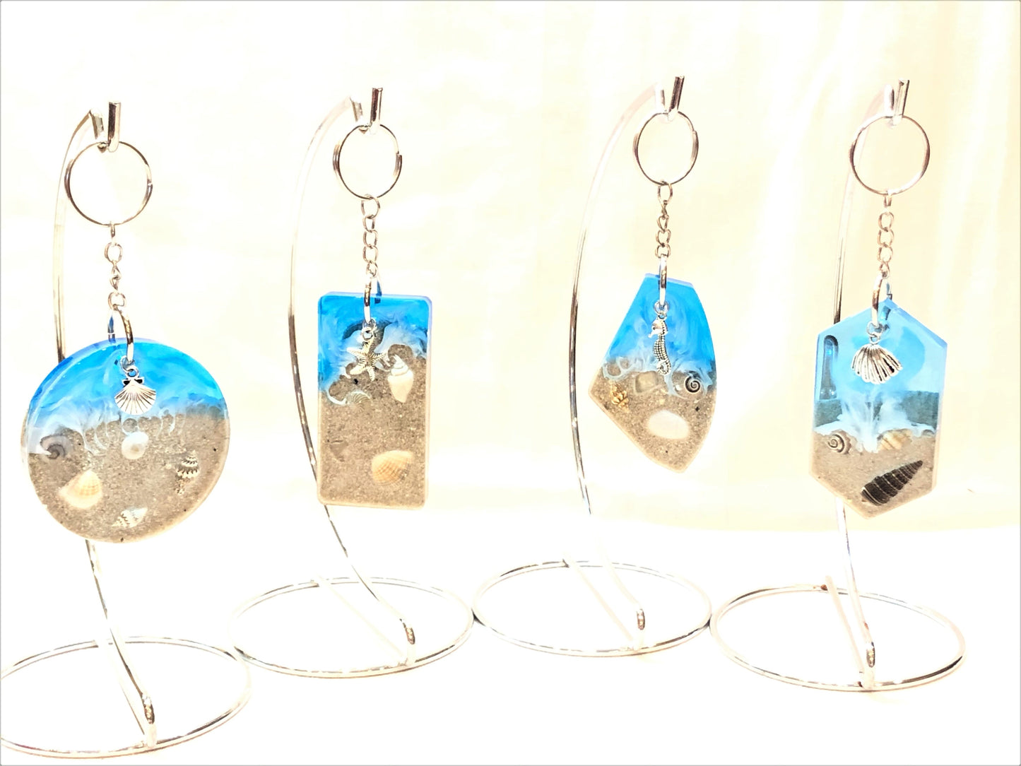 Beach Key Chain with Charm