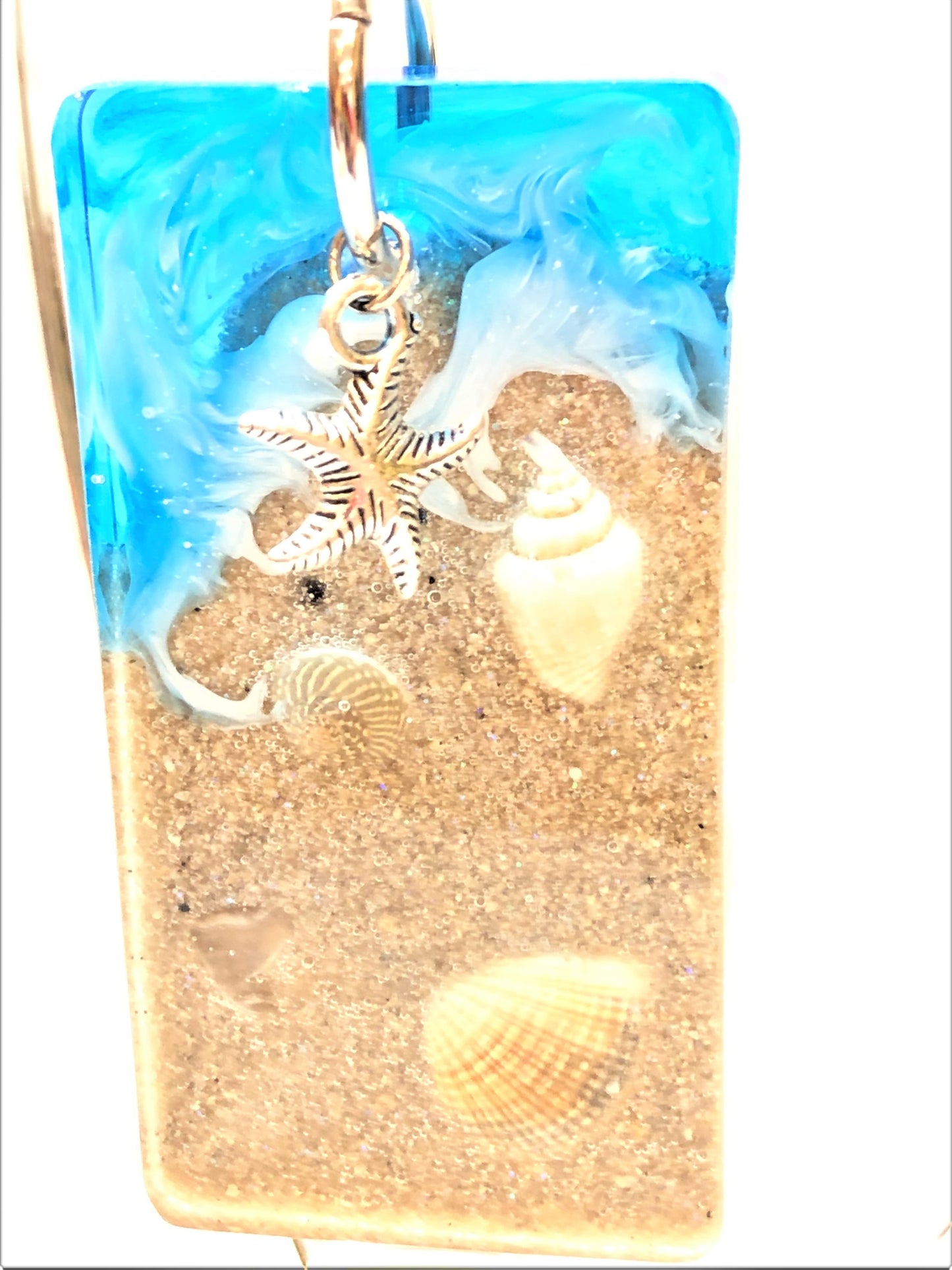 Beach Key Chain with Charm