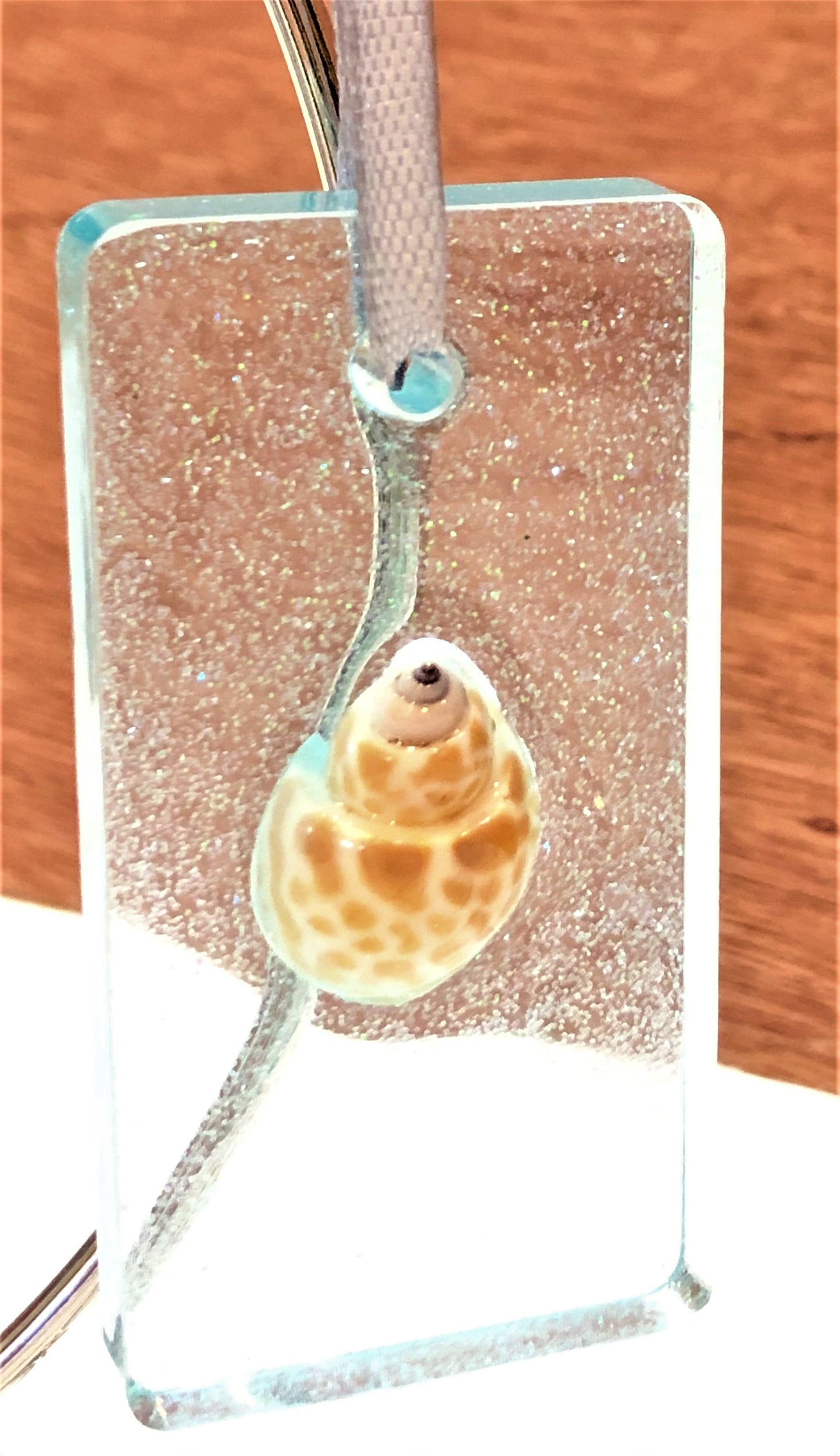 Resin Ornament - Glitter and Shells