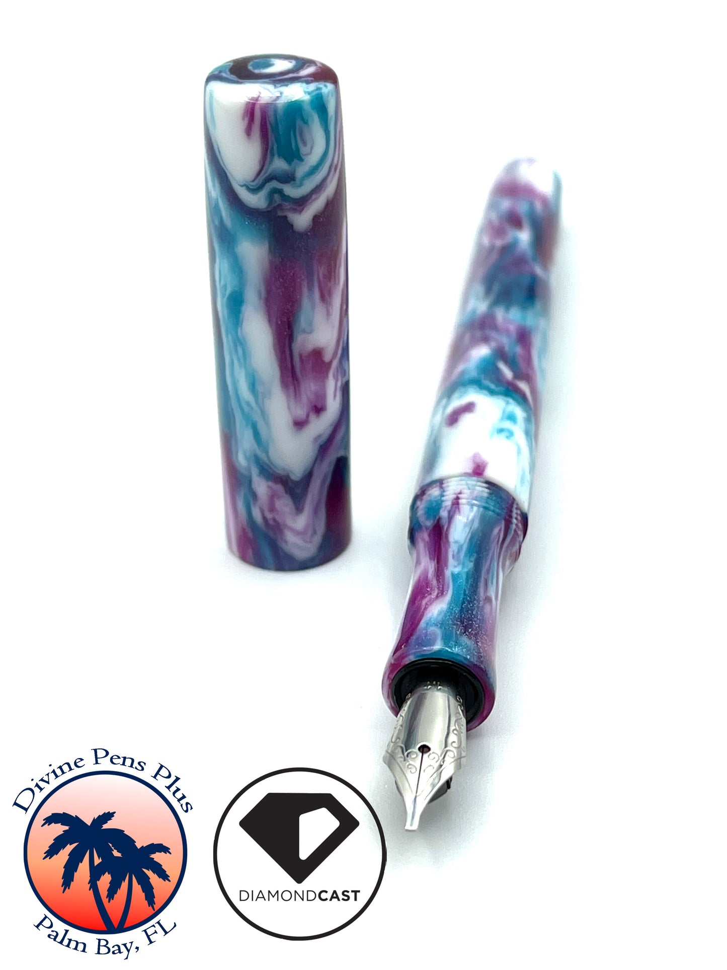 Palm Bay Fountain Pen - "Andromeda" DiamondCast™