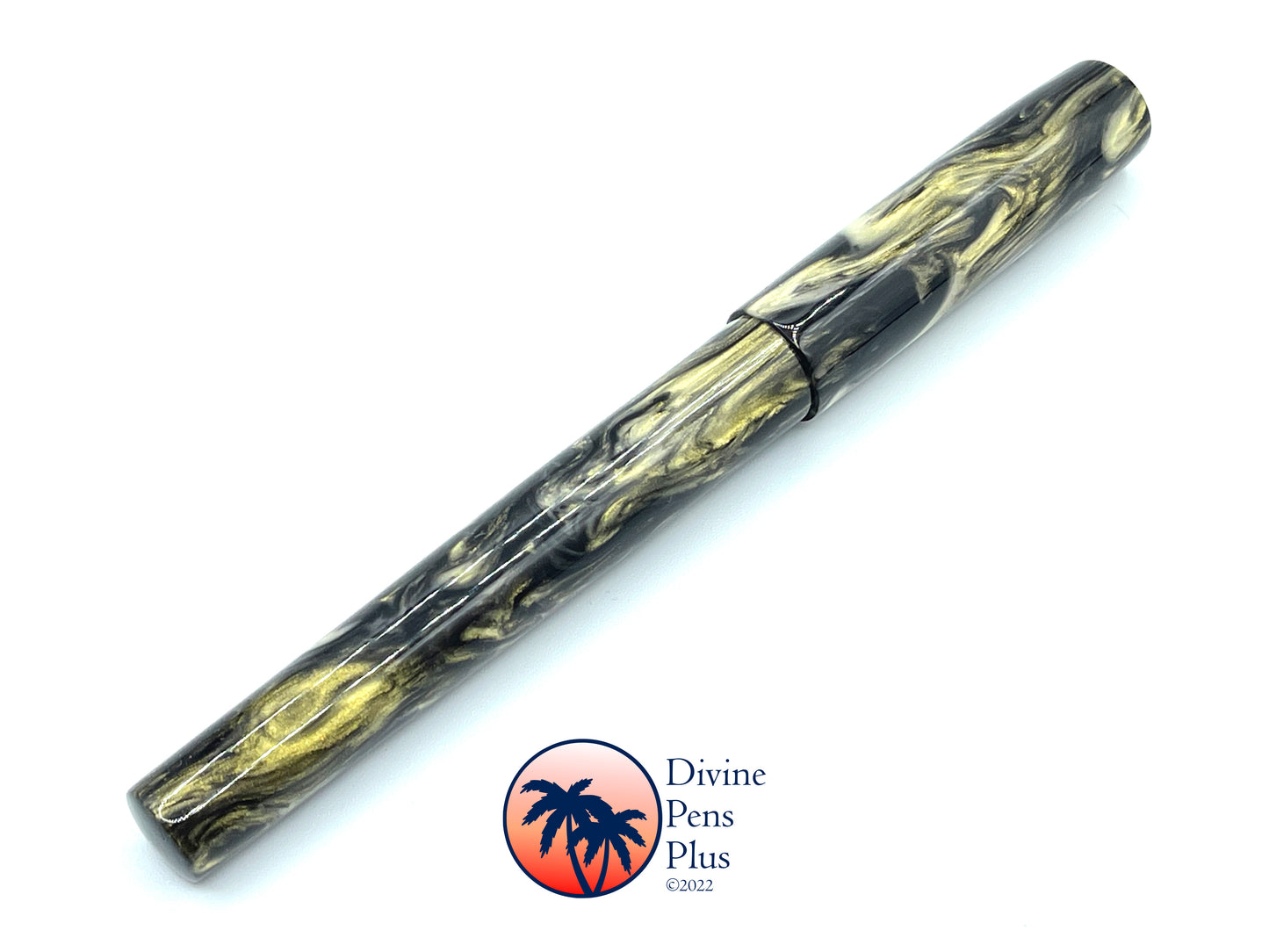 Palm Bay Fountain Pen - "Black Gold"