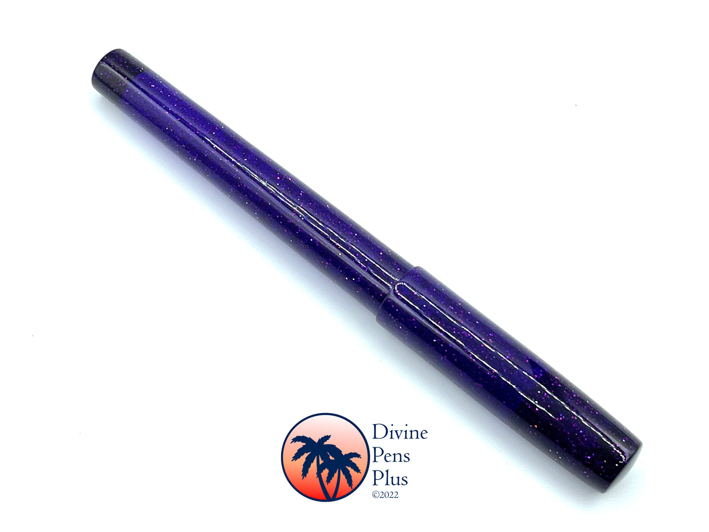Palm Bay Fountain Pen - "Boysenberry" Glitter