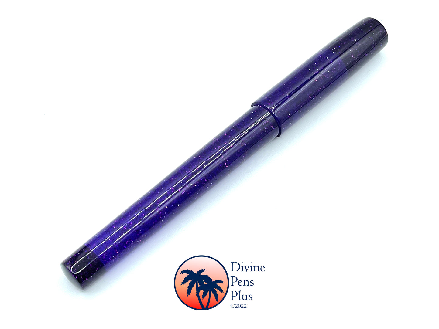 Palm Bay Fountain Pen - "Boysenberry" Glitter