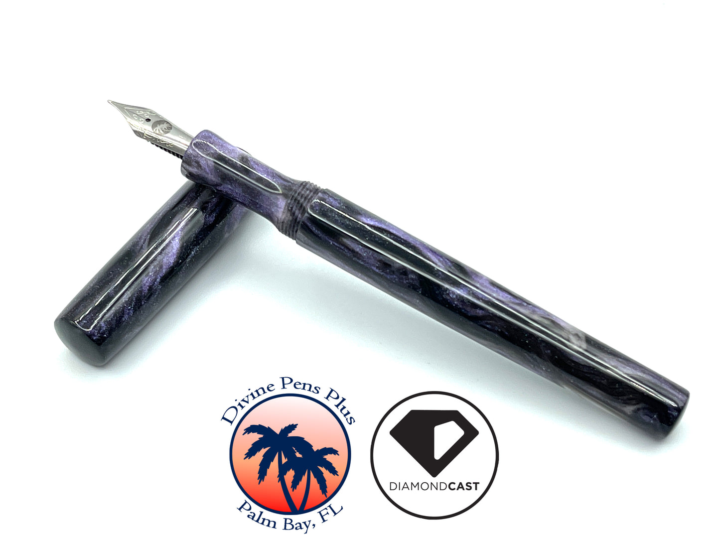 Palm Bay Fountain Pen - "Ecto Purple" DiamondCast™