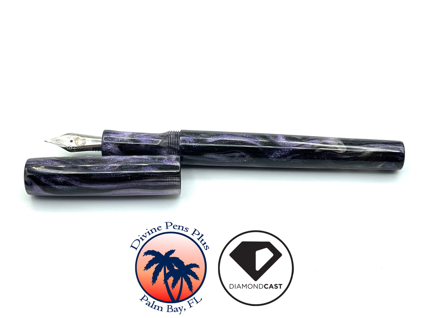 Palm Bay Fountain Pen - "Ecto Purple" DiamondCast™