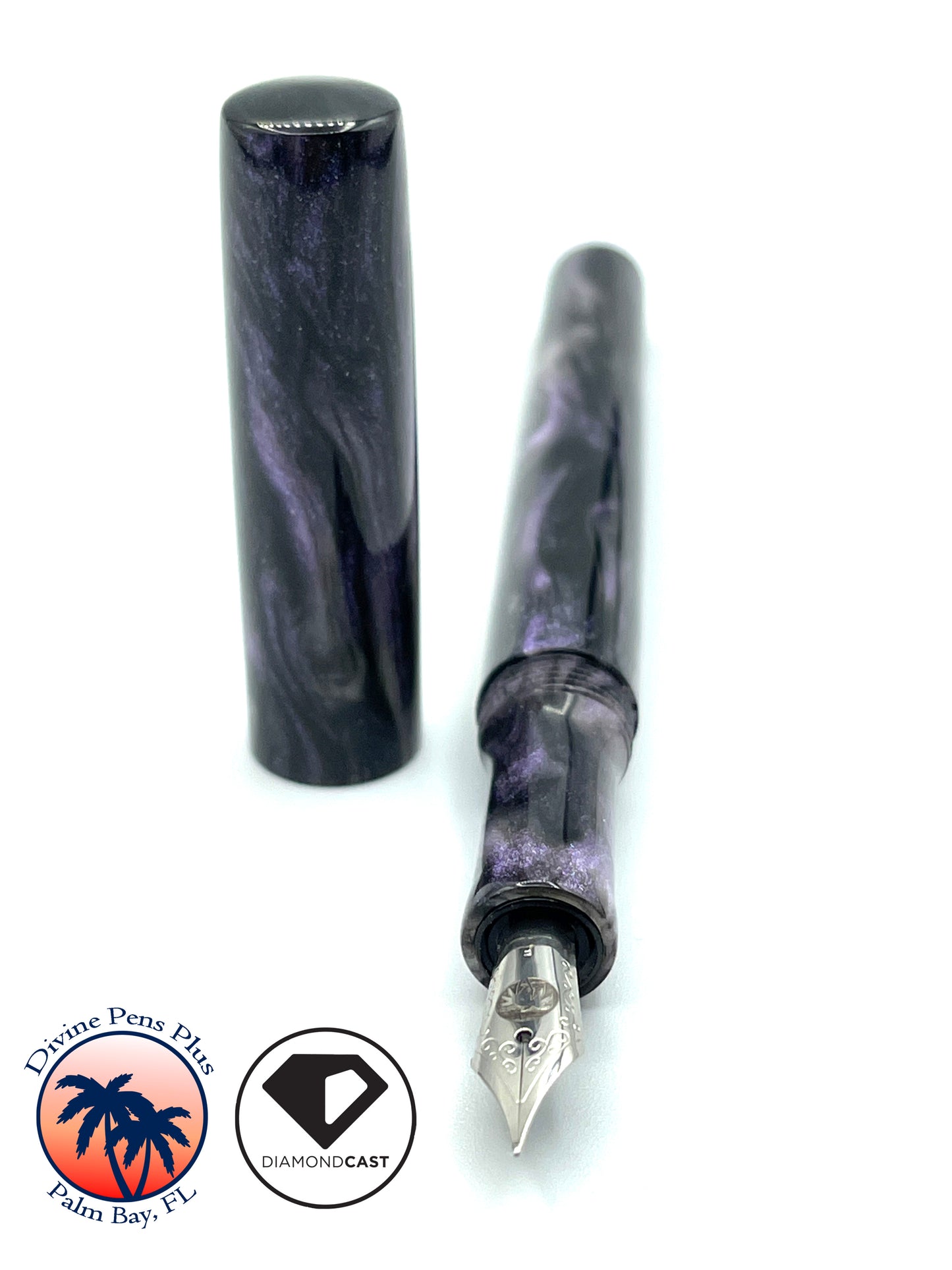 Palm Bay Fountain Pen - "Ecto Purple" DiamondCast™