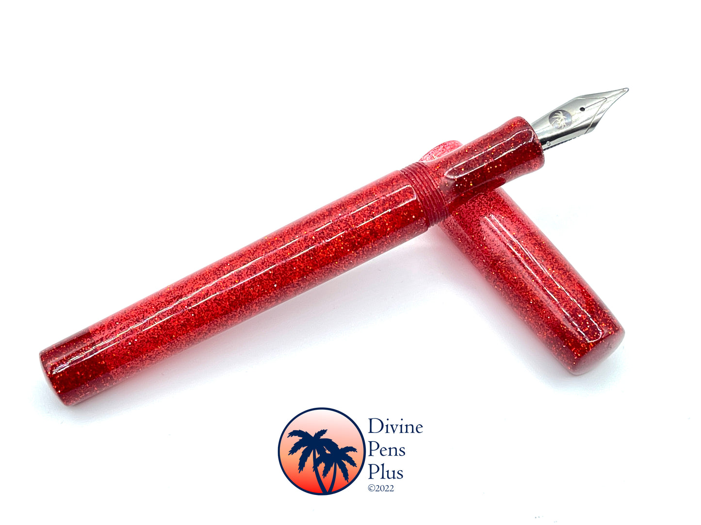 Spes Fountain Pen - "Candy Apple" Glitter