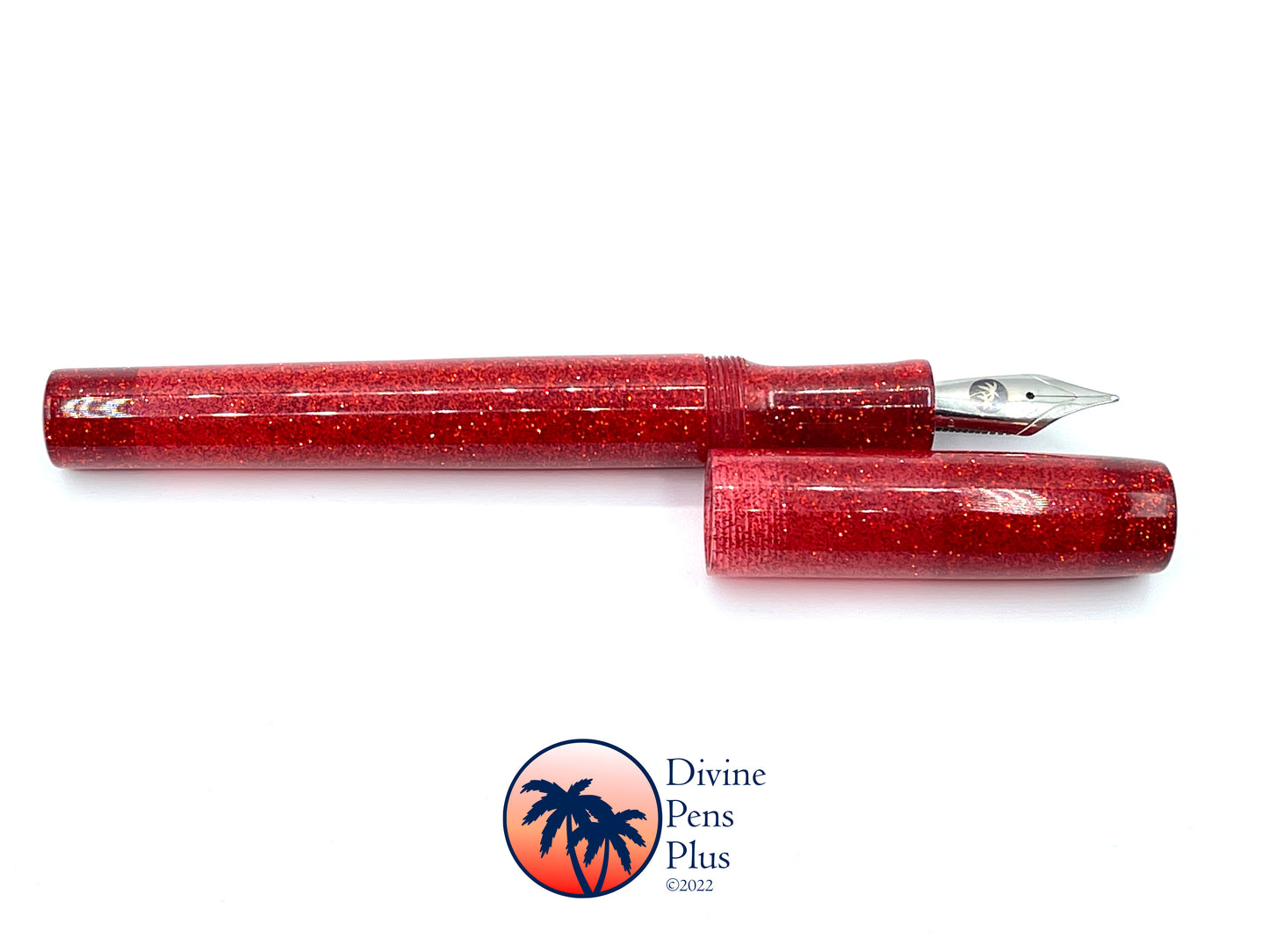 Spes Fountain Pen - "Candy Apple" Glitter