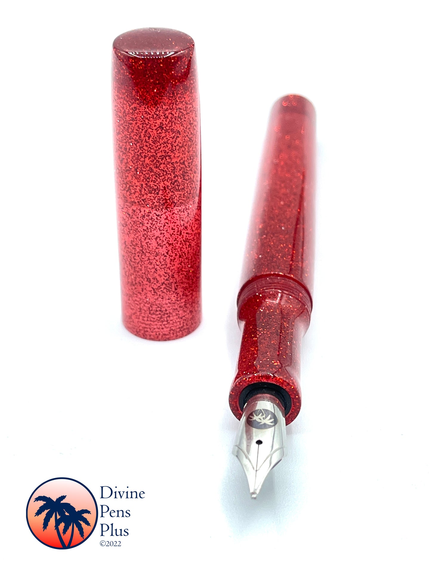 Spes Fountain Pen - "Candy Apple" Glitter