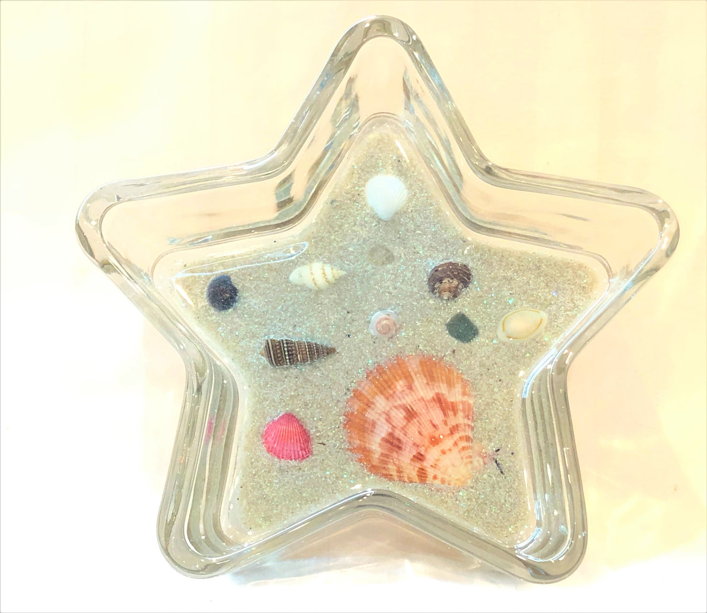 Star Shaped Beach Scene Trinket Holder