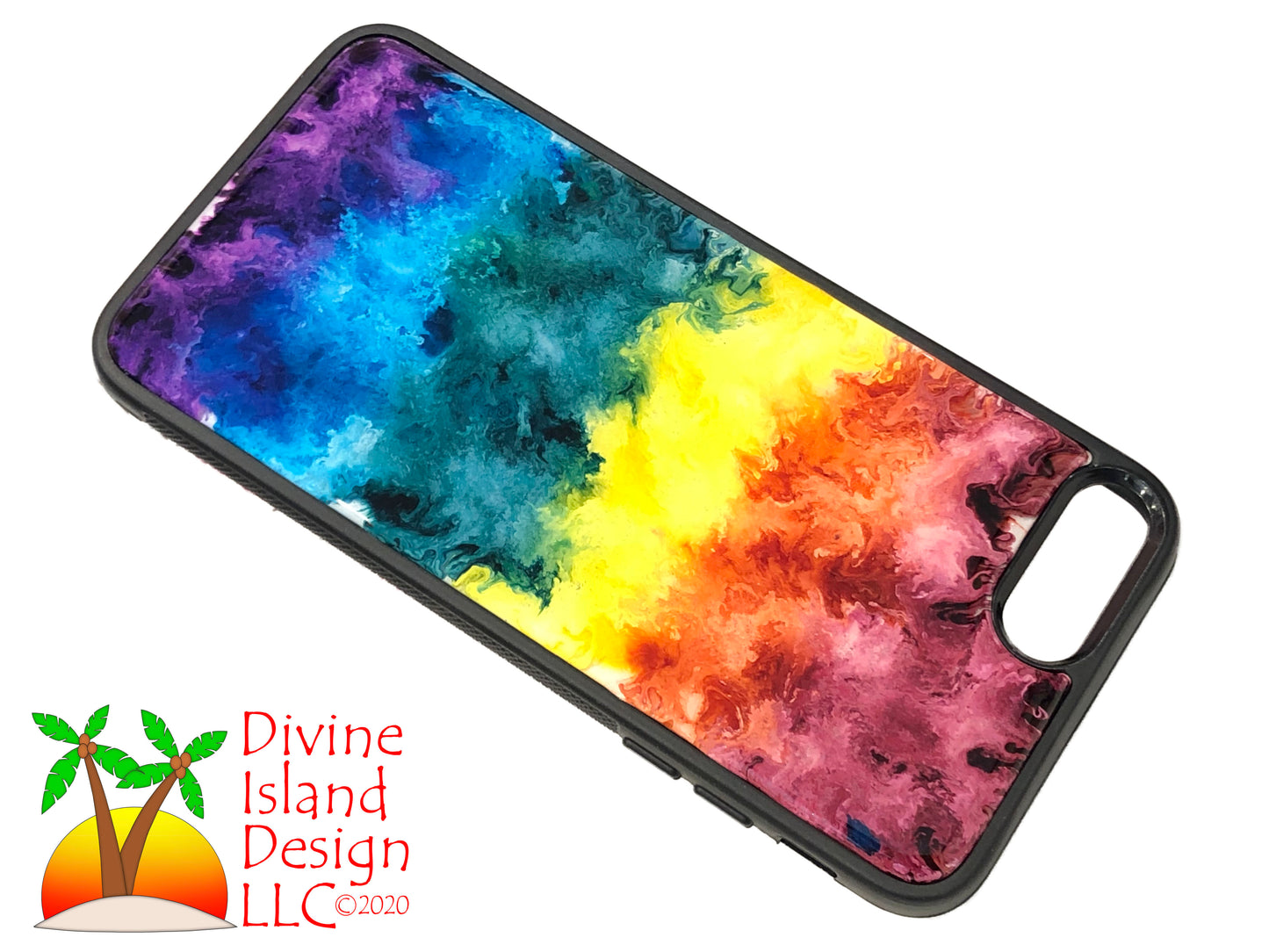 iPhone 7/8 Plus Phone Case - "Rainbow" Resin