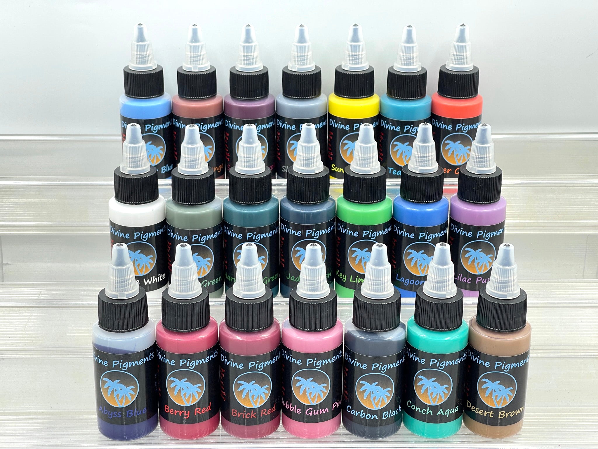 Divine Pigments - OOEC 1oz Set (24 colors) – Divine Pens Plus